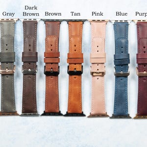 Leather Apple Watch Band: Personalized Full Grain iWatch Strap