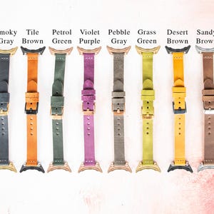Google Pixel Watch 3 2 1 Band Women, Leather Google Pixel Strap Girlfriend Mother Wife, Thin Replacement Android Watch Band, Birthday Gift