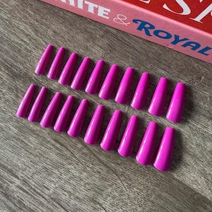 False Nails | Long Nails | Stick on Nails | Press on Nails | Purple Nails | Gel Nails | Acrylic Nails | Reusable Nails | Ballerina Nails