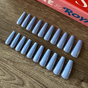 False Nails | Long Nails | Stick on Nails | Press on Nails | Blue Nails | Gel Nails | Acrylic Nails | Reusable Nails | Ballerina Nails