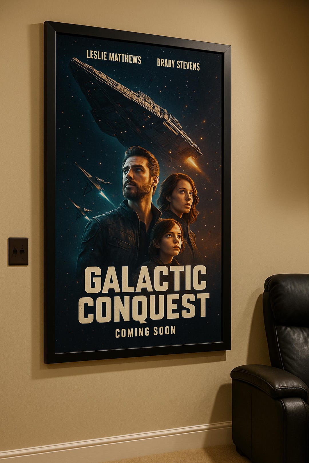 Custom Movie Poster From Your Photo | Film Poster Style Wall Art Print ...