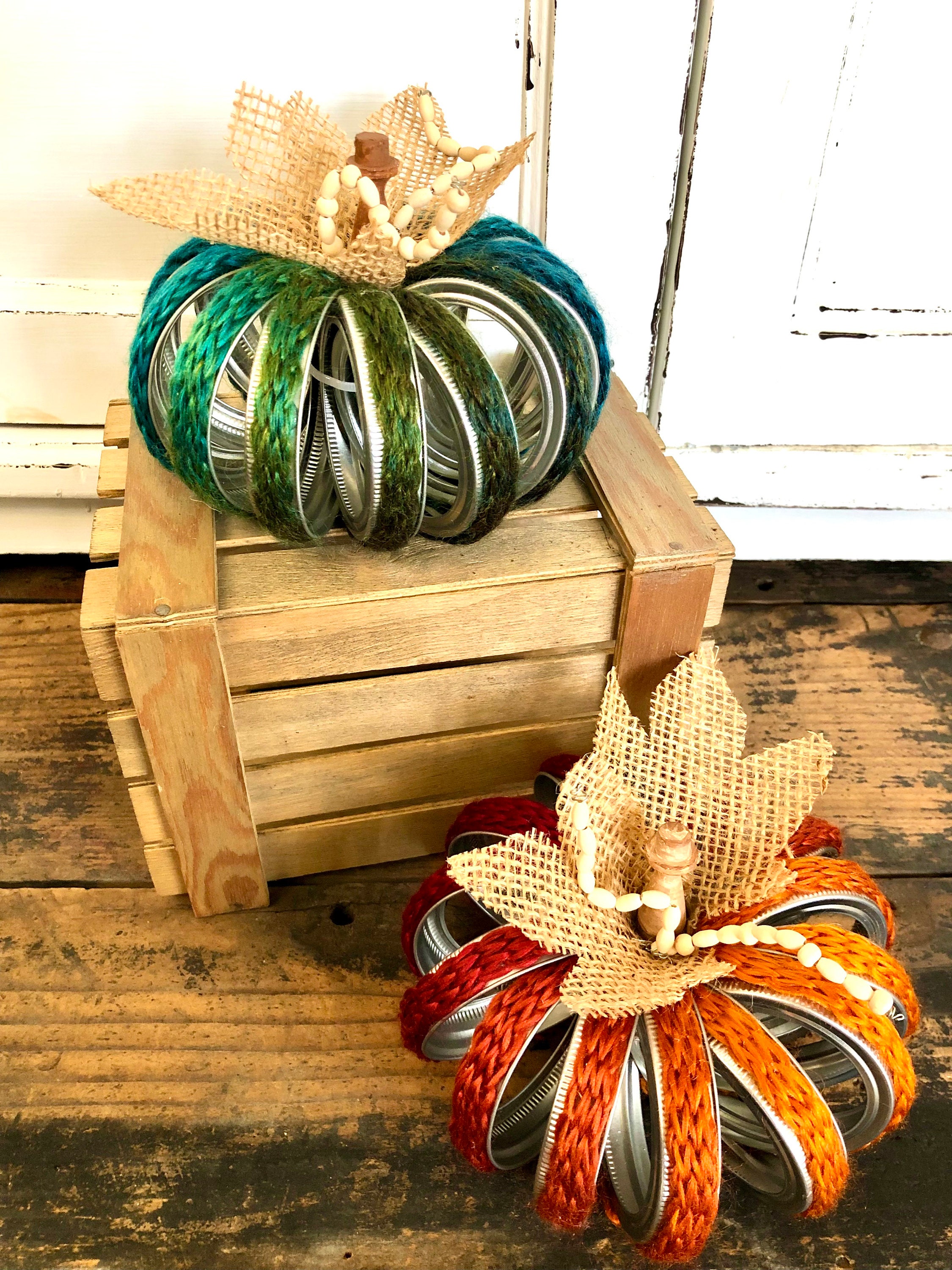 Pumpkin Decor Mason Jar Lid Pumpkins Canning Jar Lid Etsy