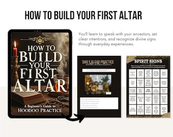 Build Your First Altar — A Hoodoo Beginner’s Guide to Spiritual Power, Ancestral Connection & Daily Protection | Digital eBook PDF