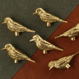 Nordic Style Brass Bird Knobs, Drawer pulls, Custom Engraved wardrobe Knob Cabinet Knobs Modern Drawer Knob,Dresser pulls,Kitchen handles