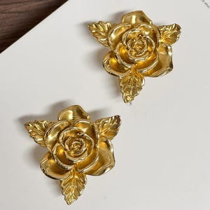 Brass floral, Vintage flower knobs, Custom Engraved Brass flower drawer pulls, Vintage rose closet knobs, Creative decorative flower knobs