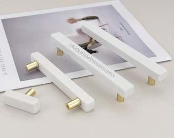 Modern minimalist cabinet drawer,White Marble minimalist cabinets pull,Custom Engraved bar pulls Knobs Modern Drawer Knob furniture hardware