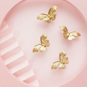 Solid Brass Butterfly Door Knob Golden Drawer Knob , Cabinet Knobs ,Dressing table knobs,Closet door handle