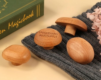 Solid wood dresser knobs,Walnut drawer knobs,Custom engraved Natural beech wood wardrobe cabinet pulls,Oval door handles,Round knobs