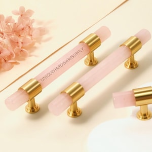 Marble Crystal cabinets pulls, Bar pulls Knobs Modern Drawer Knob , Custom Engraved modern furniture hardware
