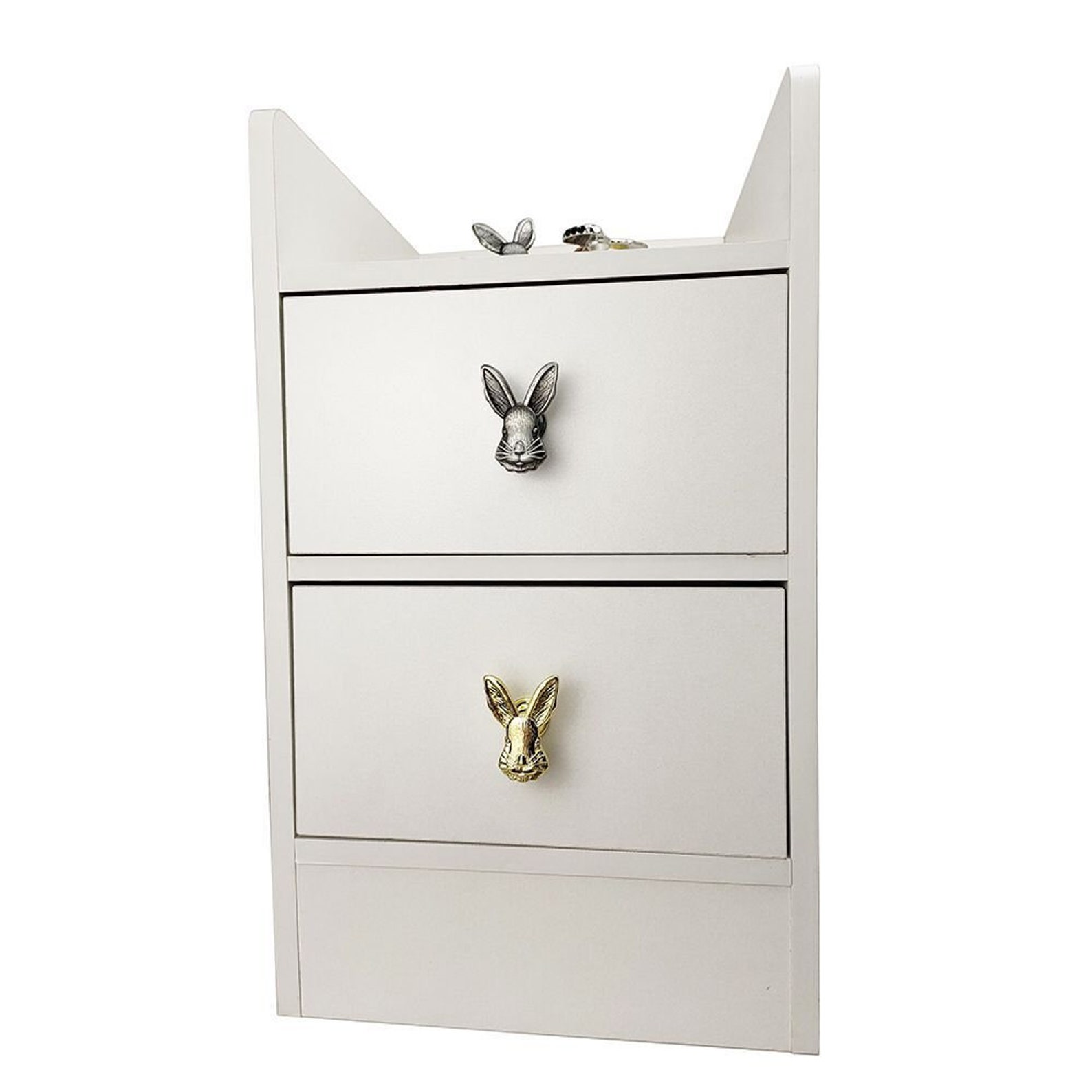 Rabbit Knobs Cute Rabbit Drawer Pulls Wardrobe Knob Etsy