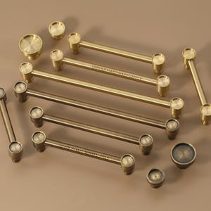 Brass modern Cabinet dresser handles  pulls Knobs ,Modern Drawer Knob modern furniture hardware, Custom Engraved replace metal handles