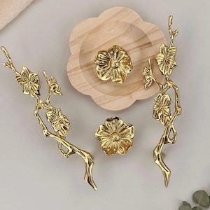 Solid Brass Branch Door handles Drawer pull ,Cabinet Knobs ,Custom Engraved Dressing table pulls,Closet door handle,Wardrobe cupboard handle
