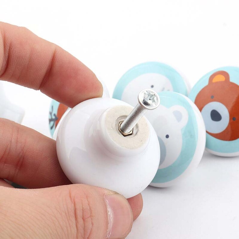 Animal Ceramic Knobs Kid's Room Nursery Room Knobs | Etsy