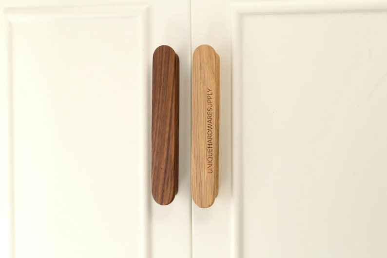 Wooden Drawer Handles Knobs,solid Wood Dresser Pulls,custom Engraved ...