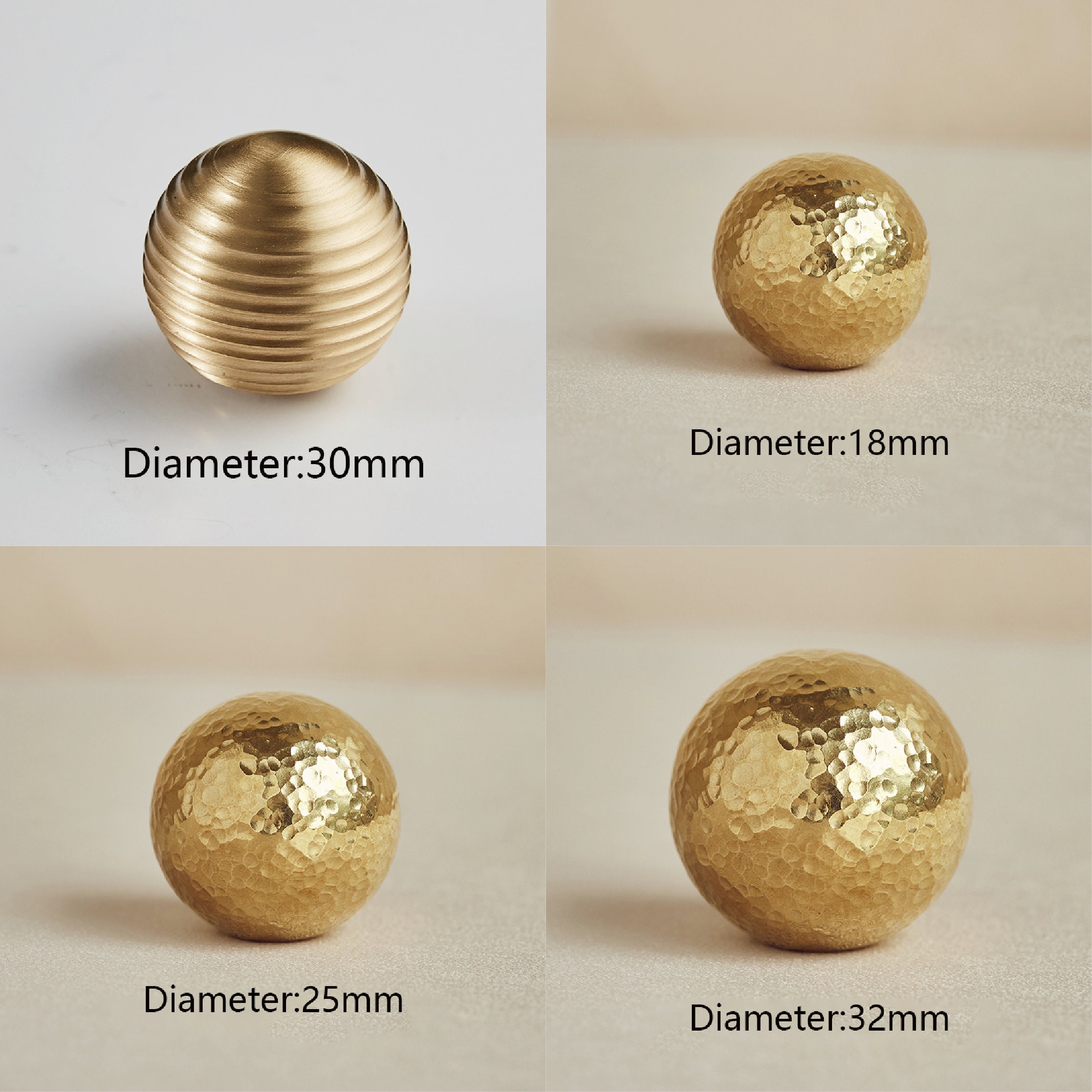 Brass Ball Handles Pulls for Modern Dresser Pulls Etsy