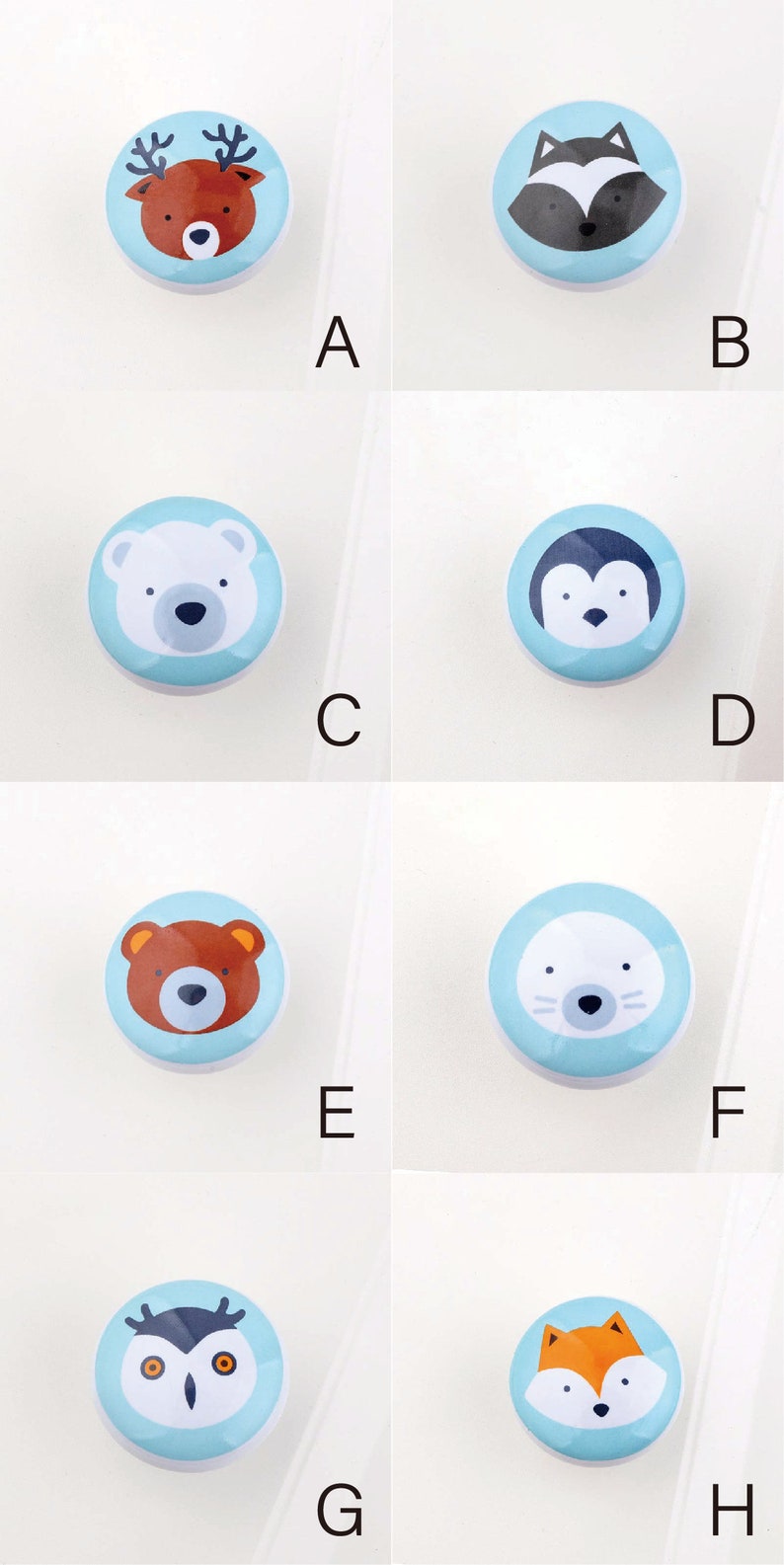 Animal Ceramic Knobs Kid's Room Nursery Room Knobs | Etsy