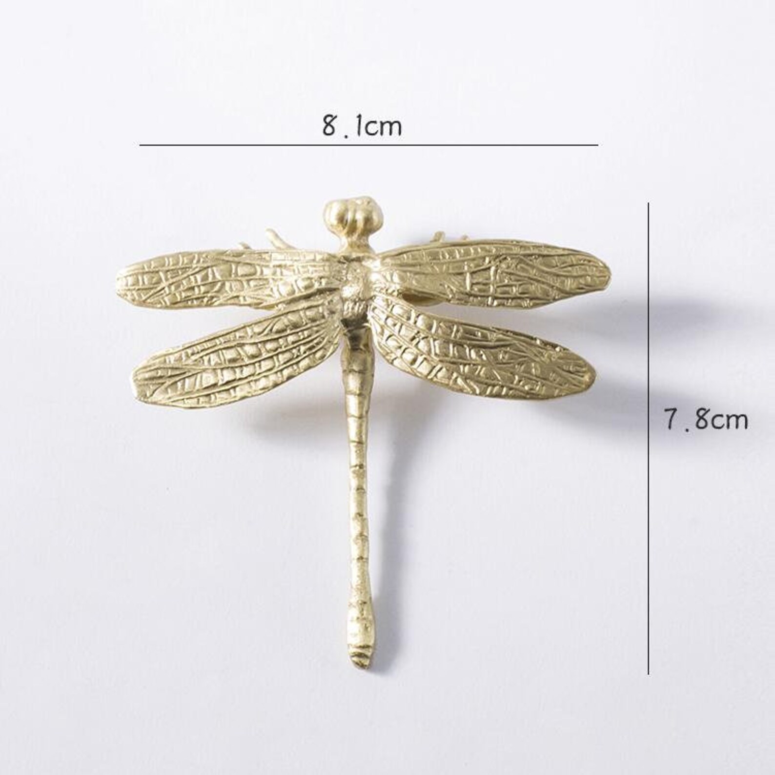 Brass Dragonfly Knobs Dragonfly Drawer Pulls Wardrobe Knob Etsy