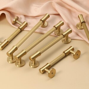 Modern knobs and Pulls, Solid brass drawer pulls, Custom Engraved Round ball knobs,Wardrobe Cabinet Knobs handles,Kitchen knob pulls image 5