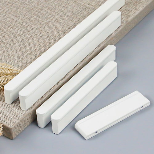Modern Minimalist White Drawer Pulls Etsy