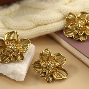 Flower Knobs Gold brass knobs and Pulls, orchid brass drawer pulls, Custom Engraved wardrobe Knob Cabinet Knobs Modern Drawer Knob image 5