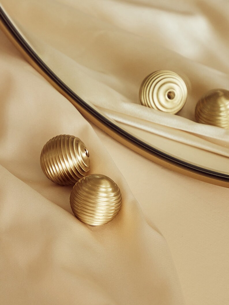 Brass Ball Handles Pulls for Modern Dresser Pulls Etsy
