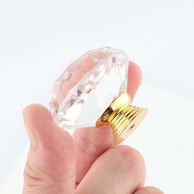 1.6'' perillas de diamante acrílico cajón tira de la | Etsy