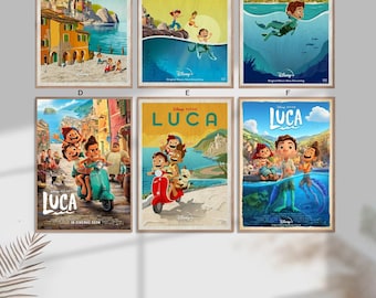 Luca Anime film Classic Movie Home Decor Canvas Poster unframe-8x12&#39;&#39;16x24&#39;&#39;24x36&#39;&#39;