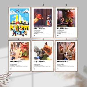Zootopia  film Classic Movie Home Decor Canvas Poster unframe-8x12&#39;&#39;16x24&#39;&#39;24x36&#39;&#39;