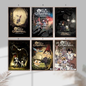 Over the Garden Wall Film Filmklassiker Home Decor Leinwand Poster ungerahmt-8x12''16x24''24x36''