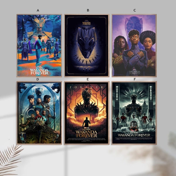 Black Panther: Wakanda Forever  Classic Movie Home Decor Canvas Poster unframe-8x12''16x24''24x36''