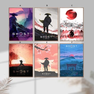 Ghost of Tsushima Video Game Home Decor Canvas Poster unframe-8x12&#39;&#39;16x24&#39;&#39;24x36&#39;&#39;
