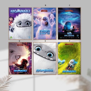 Abominable film Classic Movie Home Decor Canvas Poster unframe-8x12&#39;&#39;16x24&#39;&#39;24x36&#39;&#39;