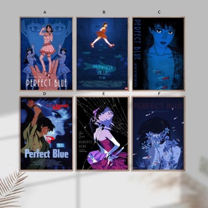  Anime Posters Perfect Blue Poster (7) Minimalist Poster Canvas  Wall Art Prints for Wall Decor Room Decor Bedroom Decor Gifts  20x30inch(50x75cm) Unframe-Style: Posters & Prints