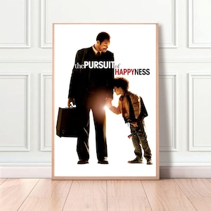 The Pursuit of Happiness film Classic Movie Home Decor Canvas Poster unframe-8x12&#39;&#39;16x24&#39;&#39;24x36&#39;&#39;