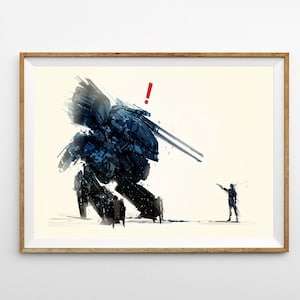 Poster su tela per arredamento videogioco Metal Gear Solid senza cornice-8x12''16x24''24x36''