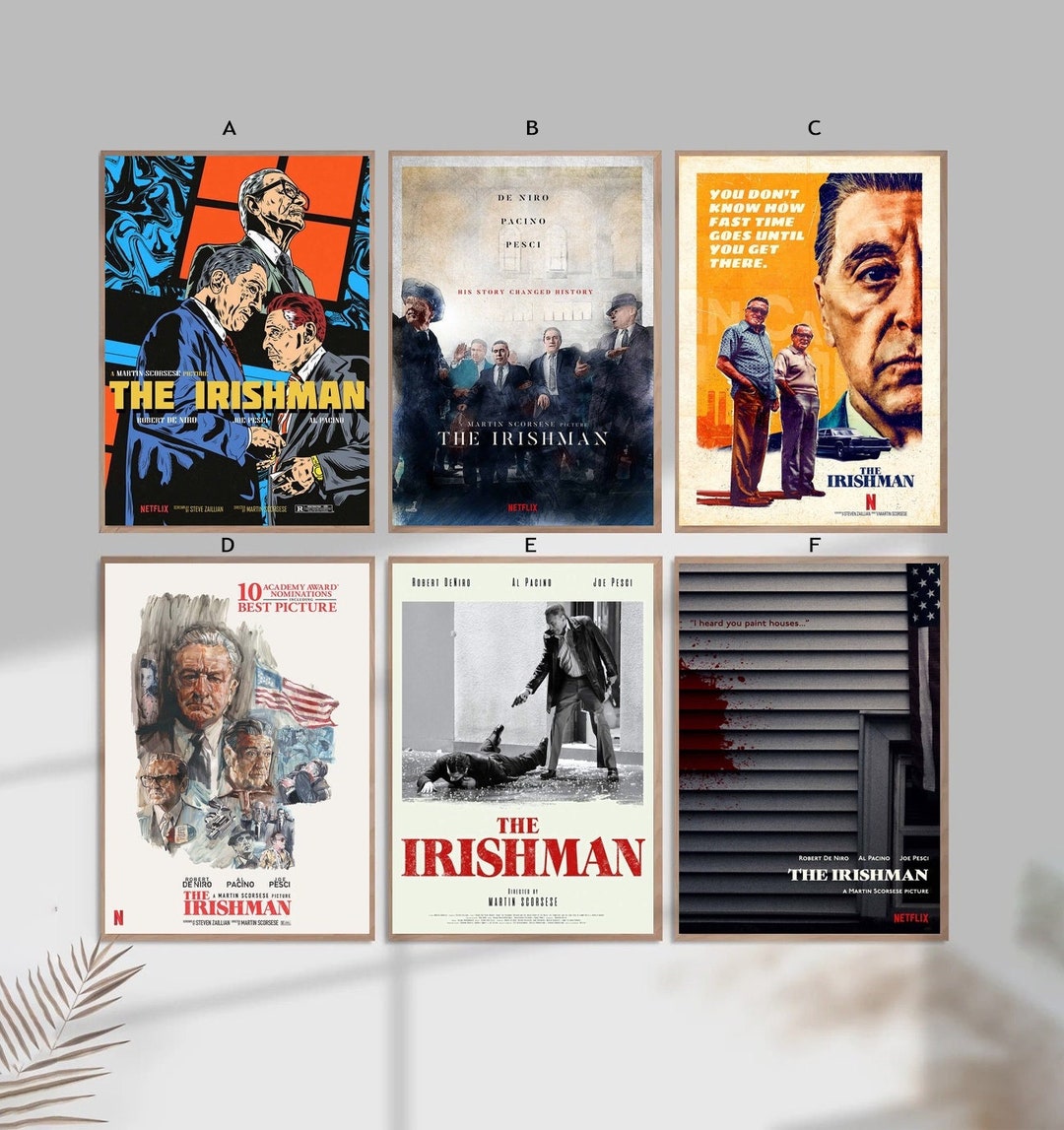 The Irishman Film Classic Movie Home Decor Canvas Poster Unframe-8x12 ...
