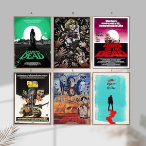 Poster su tela per la decorazione della casa del film classico Dawn of the Dead senza cornice-8x12&#39;&#39;16x24&#39;&#39;24x36&#39;&#39;