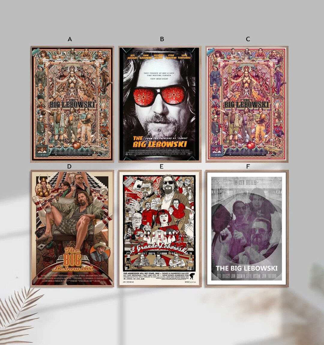 The Big Lebowski Film Classic Movie Home Decor Canvas Poster Unframe ...