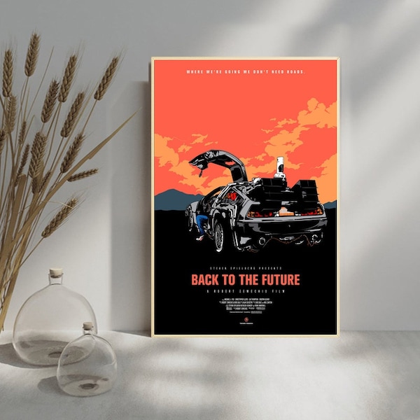 Back to the Future film Classic Movie Home Decor Canvas Poster unframe-8x12''16x24''24x36''