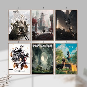 NieR Automata Video Game Home Decor Canvas Poster unframe-8x12''16x24''24x36''