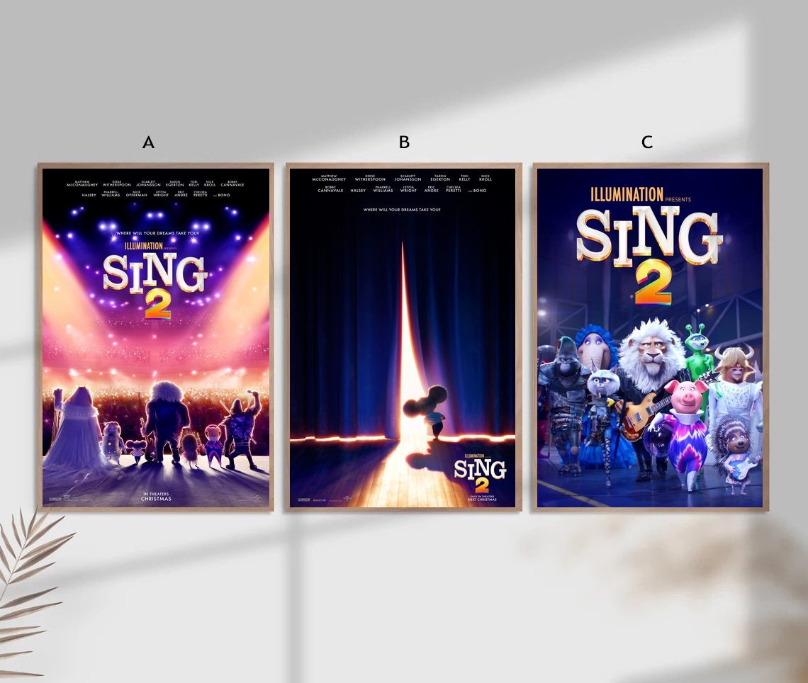 Sing 2 Poster - Etsy Singapore