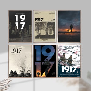 1917 Filmklassiker Leinwand Poster ungerahmt-8x12''16x24''24x36''