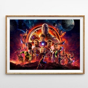 Avengers infinity war the last shawarma film Classic Movie Home Decor Canvas Poster unframe-8x12&#39;&#39;16x24&#39;&#39;24x36&#39;&#39;