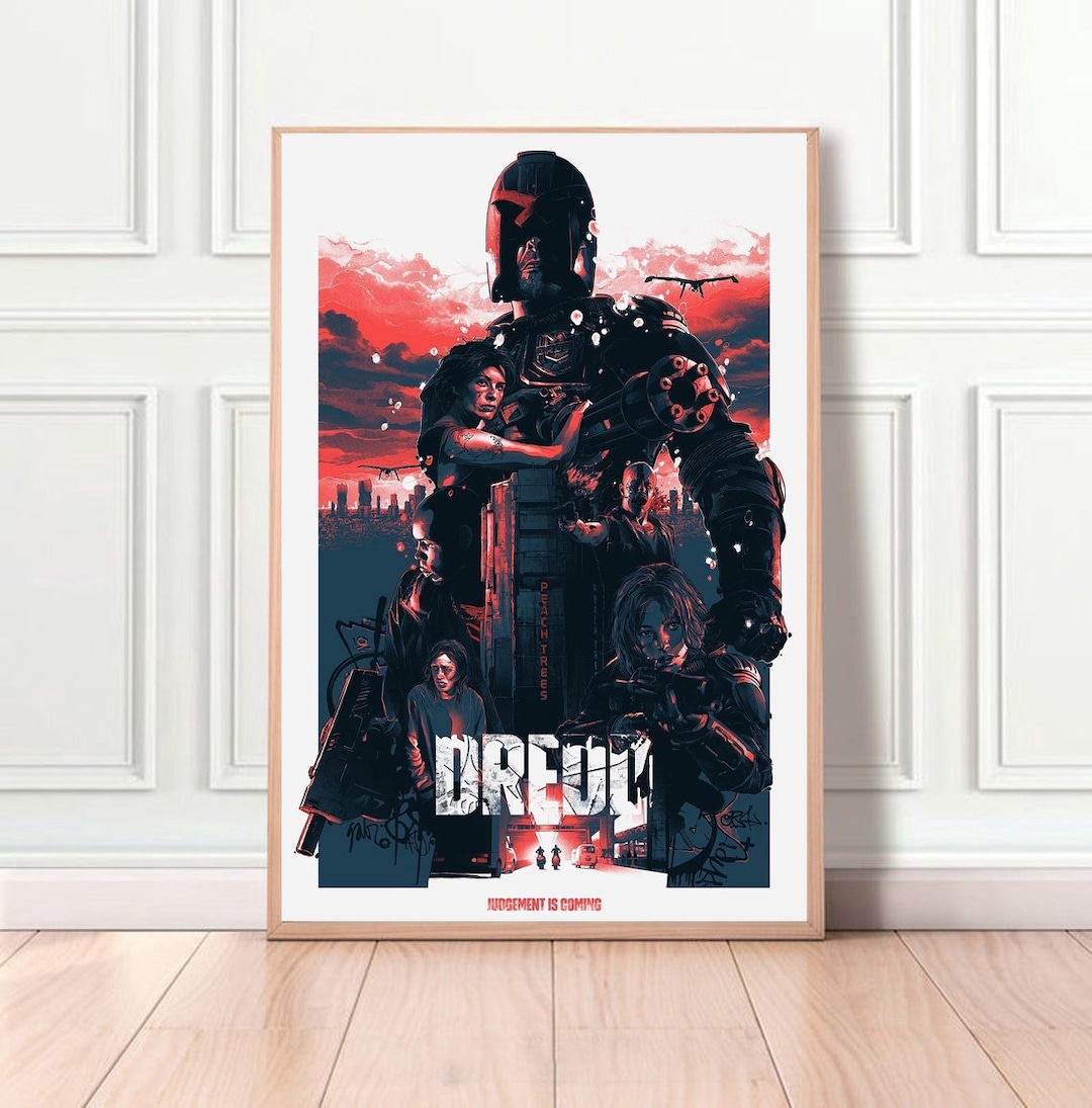 Judge Dredd Film Classic Movie Home Decor Canvas Poster Unframe-8x12 ...