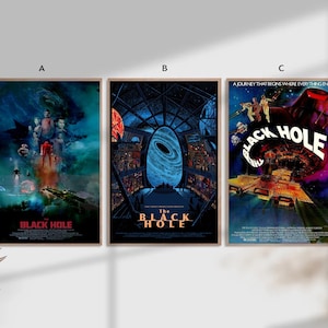 The Black Hole  classic movie Home Decor Canvas Poster unframe-8x12&#39;&#39;16x24&#39;&#39;24x36&#39;&#39;