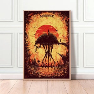 Elder scrolls morrowind Game Classic Movie Home Decor Canvas Poster unframe-8x12''16x24''24x36''