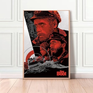 Póster de lienzo para decoración del hogar de la película clásica Das Boot sin marco, 8 x 12 '', 16 x 24 '', 24 x 36 ''
