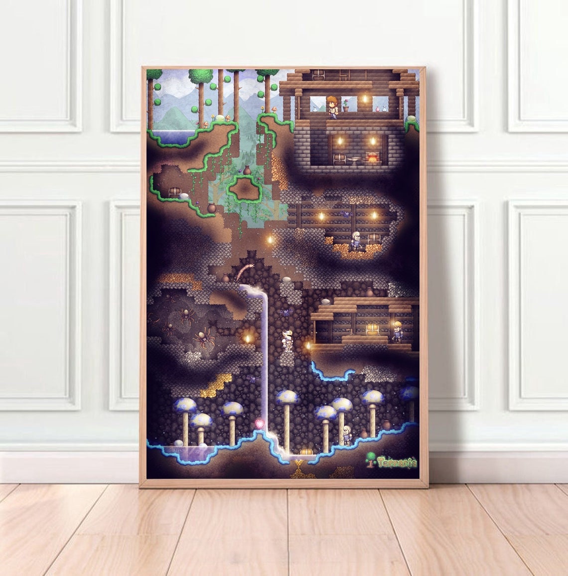 Terraria Boss 6' Poster, picture, metal print, paint by Desky