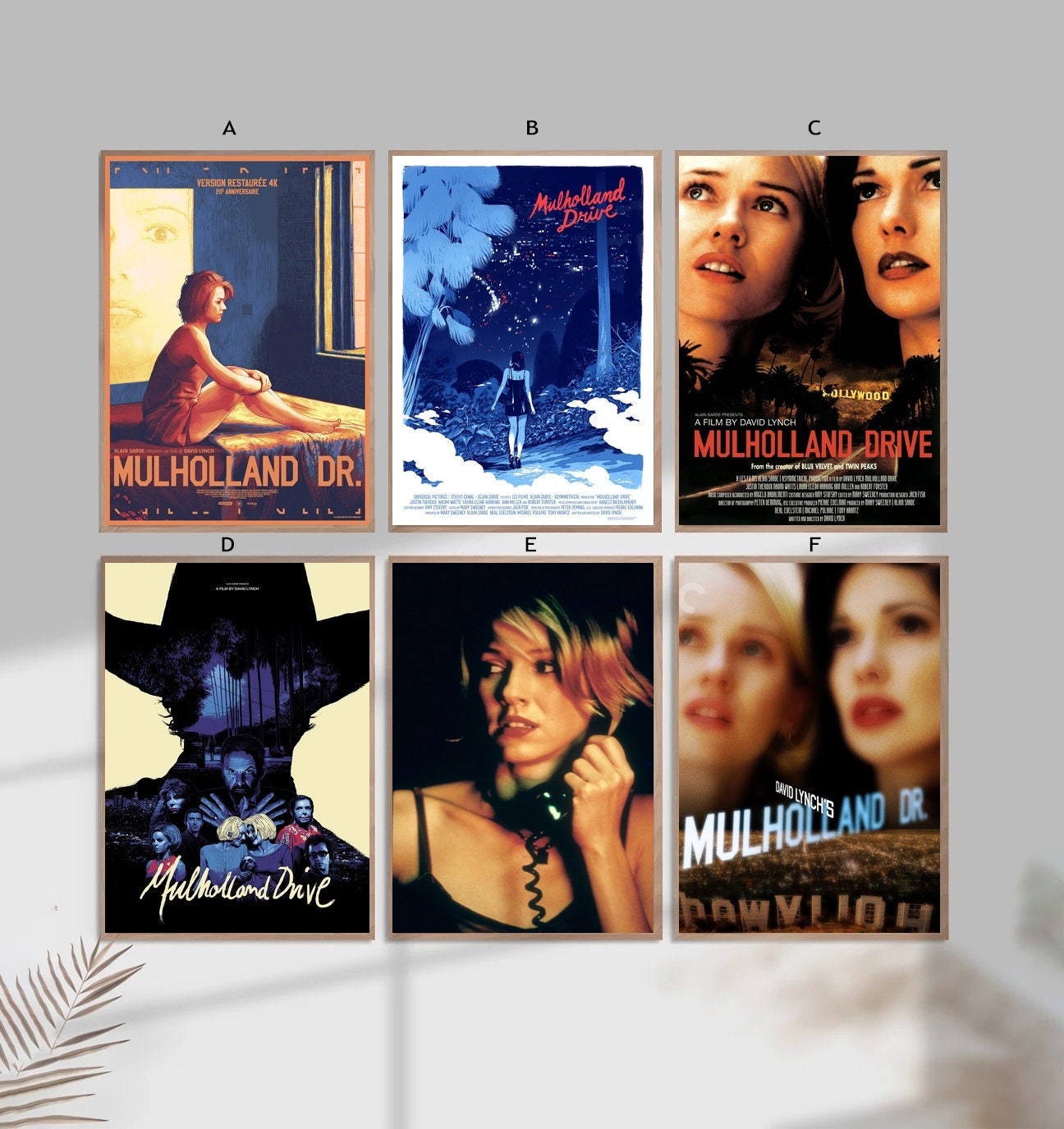  OFITIN Mulholland Drive Movie Vintage Art Poster Canvas Art  Poster and Wall Art Picture Print Modern Family bedroom Decor Posters  08x12inch(20x30cm): Posters & Prints