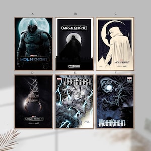 Moon Knight 2022 film Home Decor Canvas Poster unframe-8x12&#39;&#39;16x24&#39;&#39;24x36&#39;&#39;